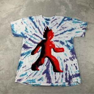 Cactus Jack Travis Scott Flame Tie Dye T-Shirt Medium